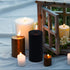 Amusaer Black Pillar Candles 2x3 Inch 12 Packs Unscented Pillar Candles Dripless Soy Candles for Home, Halloween, Party