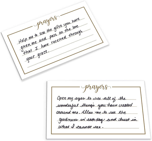 "Lillian Rose White Distressed Box with Prayer Cards, 6.5", off-white (BX115)