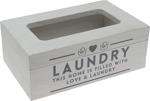 Dryer Sheet Dispenser - Magnetic Dryer Sheet Holder for Laundry Room Organization & Storage, Rustic Fabric Softener Sheet Holder Box, Wooden Laundry Caddy Container, Farmhouse for Wash Room Decor