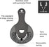 Viski Hawthorne Professional Metal Stainless Steel Cocktail Strainer for Kitchen with Handle | Home bar Tool, Set of 1, Gunmetal Black