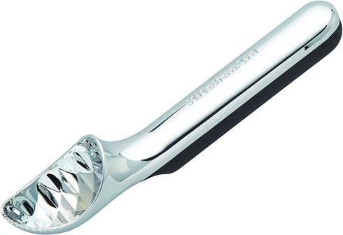 KitchenAid No Mess Ice Cream Scoop, 8-Inch, Onyx Black