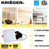 Krieger LED Recessed Ceiling Light Fixture, 4 Inch Ultra-Thin Square with Rounded Back, 3 Color Temperature Options, Dimmable, 750 Lumen, 9 Watt (60W Equivalent), Quick Install - ETL and ES Certified