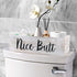 LotFancy Bathroom Decor Box 2 Pack, Hello Sweet Cheeks Nice Butt on 2 Sides, Wooden Back of Toilet Storage Basket, Toilet Paper Organizer for Home D©cor