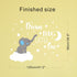 Dream Big Little One Elephant Wall Decal, Quote Wall Stickers, Baby Room Wall Decor, Vinyl Wall Decals for Children Baby Kids Boy Girl Bedroom Nursery Decor Y42 (Blue,White(Boy))