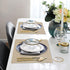 ALPIRIRAL Placemats Set of 6, Vinyl Washable Wipeable Placemat, Leather Placemats for Dinning Table, Waterproof Non-Slip Heat Resistant Table Mats,Farmhouse Outdoor Cream Linen Design(Grape Beige)