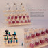 HLZC Figure Display Stand Acrylic Display Riser for Collectibles, Wood Tiered Display Shelf Organizer for Products (B-4Tier-11.8inch)