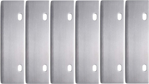 BOLEXINO Grill Scrapers Blade Replacement, Edge Sharper Blades, Stainless Steel Heavy Duty Rust Grill Blades Outdoor BBQ Tools & Accessories Blades (6 Pack)