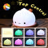 Dumpling Night Light for Kids, Cute Light Color Changing Silicone Night Light USB Charge, Squishy Lamp for Boys Girls Gift