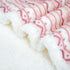 BEAUTEX Sherpa Fleece Throw Blanket for Young Girls Super Soft Fuzzy Cozy Plush Pink Sherpa Plush Throw Blanket for Kids Children Teens or Adult for Sofa Couch Bed (50" x 60",Light Pink Stripe)