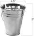 ArtCreativity Large Galvanized Metal Buckets with Handles, 4.5" W x 5" H, 12 Pack, Metallic Pails for Party Favors, Rustic Wedding Decoration, Centerpieces for Party, Ice Bucket, Vase, Garden Planters