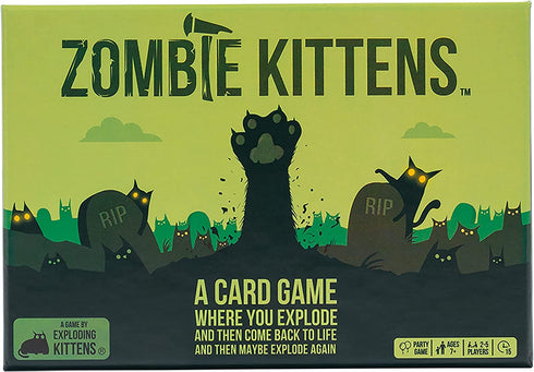 Zombie Kittens by Exploding Kittens - Card Games for Adults Teens & Kids - Fun Family Games