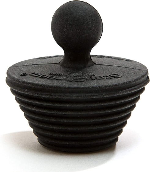 StopShroom Tub 2 Pack Universal Stopper for Bathtub and Bathroom Sink Drains, Black Plug 2pk, 2 Count