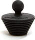 StopShroom Tub 2 Pack Universal Stopper for Bathtub and Bathroom Sink Drains, Black Plug 2pk, 2 Count
