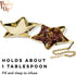Pinky Up Star Shaped Tea Ball Loose Leaf Infuser with Chain Hook, Stainless Steel, Gold Finish