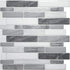 Art3d 5-Sheet Self Adhesive Backsplash, 12 in. x 12in. Grey Marble Design 3D Wall Panels
