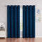 Faux Suede Solid Window Curtain Panels 84 Inches Long with Grommet Top Window Treatment Set Room Darkening Drapes for Bedroom/Living Room, Navy Blue, 55×84 Inch, Pairs to GO