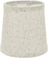 Aspen Creative 32832-2 Small Hardback Empire Shape Chandelier Clip-On Lamp Shade Set (2 Pack), Transitional Design in Flaxen, 5" bottom width (4" x 5" x 5")