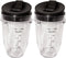 Blendin 2 Pack Small 18 Ounce Cup with Sip N Seal Flip Lids, Compatible with Nutri Ninja Auto-iQ 1000w Series and Duo Blenders