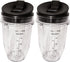 Blendin 2 Pack Small 18 Ounce Cup with Sip N Seal Flip Lids, Compatible with Nutri Ninja Auto-iQ 1000w Series and Duo Blenders