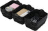 Rinboat Small Plastic Desktop Storage Basket Tray, Black, 12 Packs