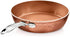 Gotham Steel Hammered Copper Collection 10 Nonstick Fry Pan with Lid, Premium Cookware, Aluminum Composition with Induction Plate for Even Heating, Dishwasher & Oven Safe
