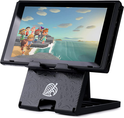 Tscope Switch Stand for Nintendo, for Animal Crossing Switch Holder, Adjustable Switch Lite Compact Portable Foldable Stand for Nintendo Switch Accessories (Black)