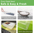 Refrigerator Organizer Bins Produce Saver - 2.5L x 3 SILIVO Fridge Storage Containers with Removable Drain Tray for Produce, Fruits, Vegetables, Meat and Fish