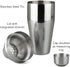 PG Professional Cocktail Shaker - 24 oz Stainless Martini Tin with Built-in Strainer and Measuring Cup - Perfect for Mixing Drinks