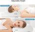 BEBEN Contour Memory Foam Pillow for Neck Pain Relief, Adjustable Neck Pillow for Side Sleepers, Ergonomic Bed Pillow Small Size Desgin for Travel and Childs