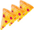 ZippyPaws - Squeakie Emojiz Stuffed Plushie Dog Toy - Pizza Slice, 3 Pack