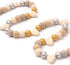 Glaciart One Valentine Felt Ball Garland - Handmade in Nepal Using New Zealand Wool - Reusable, Durable, Stylish & Versatile - Easy to Hang & Maintain Gold, Silver & Neutral Colors Set - 9ft