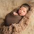 M&G House Newborn Wrap Baby Photography Wool Wrap Baby Photo Props Baskets Filler Rug(Light Tan)