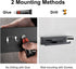 Toilet Paper Holder with Shelf,DUFU Double Toilet Paper Holder with Shelf for Bathroom, Anti-Rust Aluminum Self-Adhesive No Drill or Wall-Mounted with Screws for Bathroom (Matte Black)