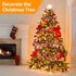 Christmas Lights Outdoor/Indoor String Lights Connectable Plug in 33 FT 100 LED Mini Crystal Globe Bulbs Christmas Lights for Tree with Remote Control 8 Lighting Modes for Christmas Decor Warm White