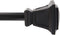 Kenney KN75795NP Seville 5/8" Standard Decorative Window Curtain Rod, 28-48", Matte Black
