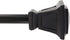 Kenney KN75795NP Seville 5/8" Standard Decorative Window Curtain Rod, 28-48", Matte Black