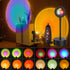 Sunset Lamp Projection 12 Colors in 1 Light 360 Degree Remote Control Brightness Adjustable Rainbow Sunset Sun 12 Effect for Photo Video Bedrooms Vlog Home Party