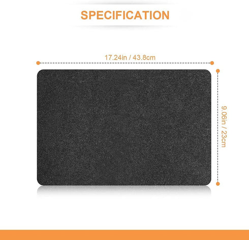 AIEVE Heat Resistant Mat for Air Fryer with Kitchen Appliance Sliders Function, 2 Pcs Kitchen Countertop Heat Protector Mat Kitchen Hot Pads for Ninja Foodi Air Fryer, Coffee Maker, Blender
