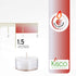 Kisco Genuine Tea Light Candles in Clear Holder Cups Bulk 75 Set. Long Burning 4.5 Hour Unscented, for Mood, Dinners, Parities, Home, Decoration, Wedding, Crafts