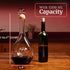 Finest Amore Wine Decanter - 1200ml Heart Shaped Red Wine Carafe with Stopper - Hand Blown Lead-free Crystal Glass, Wine Gift, Wine Accessories