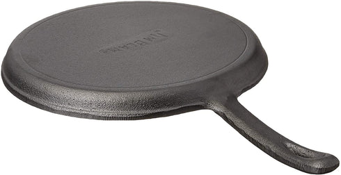 Jim Beam 10.5" Pre Seasoned Cast Iron Skillet for Grill, Gas, Oven, Electric, Induction and Glass, Black