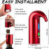 Electric Wine Aerator, Cljlixcy Automatic Wine Dispenser, Portable USB Rechargeable Electric Wine Decanter One Touch Auto Wine Pourer Wine Stopper (Red)