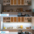WOBANE Under Counter Light, Dimmable LED Under Cabinet Lighting, 6 PCS LED Strip Light Bars with Remote Control for Kitchen,Shelf,Pantry,Showcase,Desk,Cupboard 6000K White, Timing, 16W 1500LM,9.8 ft