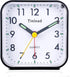 Tinload Small Battery Operated Analog Alarm Clock Silent Non Ticking, Ascending Beep Sounds, Snooze,Light Functions, Easy Set(Black)