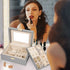 LANDICI Jewelry Box Organizer for Women Teen Girls, Large Jewelry Storage Case with Mirror and 2 Layer Removable Tray, Leather Jewellery Display Holder for Ring Necklace Earring Bracelets, Grey