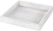 MyGift Whitewashed Wood Serving Tray with Handles | 10-Inch Decorative Farmhouse Wooden Ottoman, Coffee Table, Centerpiece Tray