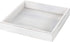 MyGift Whitewashed Wood Serving Tray with Handles | 10-Inch Decorative Farmhouse Wooden Ottoman, Coffee Table, Centerpiece Tray