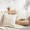 Top Finel Decorative Throw Pillow Covers 20 X 20 Inch,Soft Solid Velvet Pillow Covers Cushion Case for Sofa Bedroom 50 X 50 cm (Pack of 2) Cream White