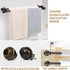 TONIAL Bathroom Hardware Set, Antique Bronze Traditional Upgraded Towel Bar Rack Set 4 Piece - Includes 20" Double Towel Bar, Toilet Paper Holder, Towel Hook, Towel Holder, Bathroom Accessory Set