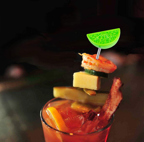 Prodyne - BL-4 Prodyne Bloody Mary Cocktail Skewer, Set of 4, Green